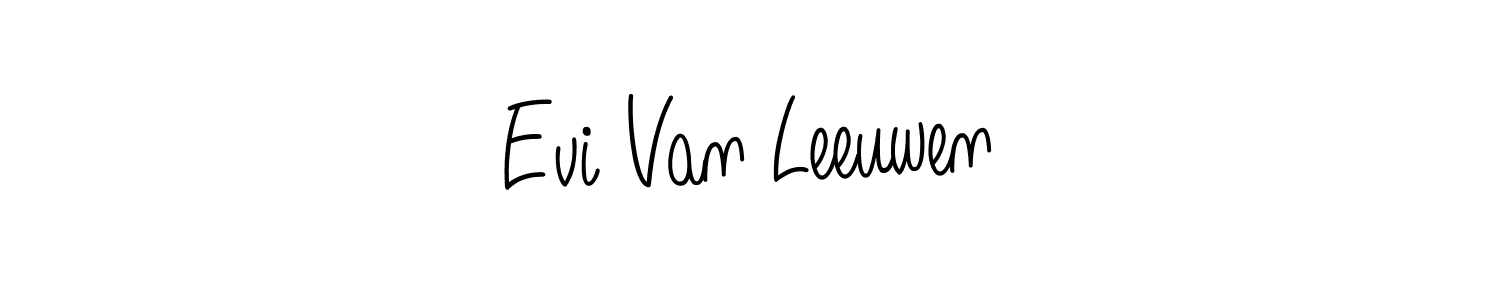 How to Draw Evi Van Leeuwen signature style? Angelique-Rose-font-FFP is a latest design signature styles for name Evi Van Leeuwen. Evi Van Leeuwen signature style 5 images and pictures png