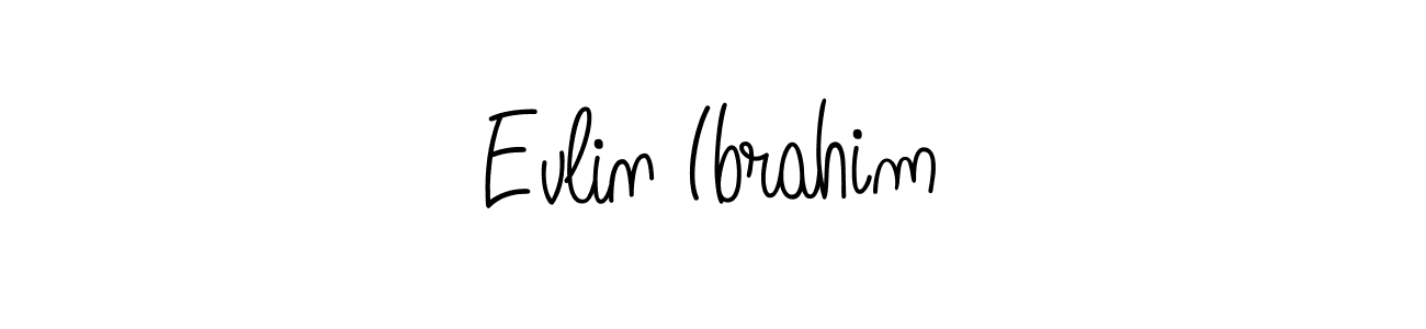 Evlin Ibrahim stylish signature style. Best Handwritten Sign (Angelique-Rose-font-FFP) for my name. Handwritten Signature Collection Ideas for my name Evlin Ibrahim. Evlin Ibrahim signature style 5 images and pictures png