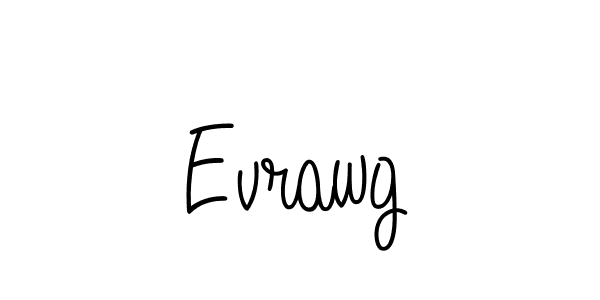 Use a signature maker to create a handwritten signature online. With this signature software, you can design (Angelique-Rose-font-FFP) your own signature for name Evrawg. Evrawg signature style 5 images and pictures png