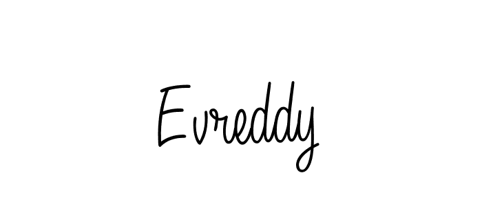 Use a signature maker to create a handwritten signature online. With this signature software, you can design (Angelique-Rose-font-FFP) your own signature for name Evreddy. Evreddy signature style 5 images and pictures png