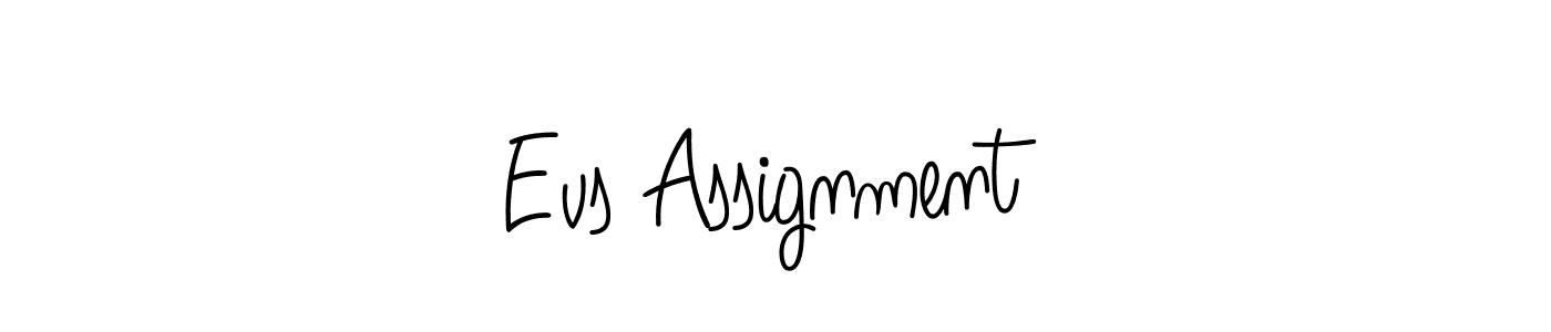 Also we have Evs Assignment name is the best signature style. Create professional handwritten signature collection using Angelique-Rose-font-FFP autograph style. Evs Assignment signature style 5 images and pictures png
