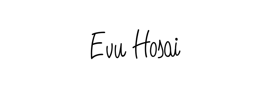 Make a beautiful signature design for name Evu Hosai. Use this online signature maker to create a handwritten signature for free. Evu Hosai signature style 5 images and pictures png