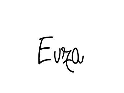 Make a beautiful signature design for name Evza. With this signature (Angelique-Rose-font-FFP) style, you can create a handwritten signature for free. Evza signature style 5 images and pictures png