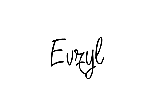 Once you've used our free online signature maker to create your best signature Angelique-Rose-font-FFP style, it's time to enjoy all of the benefits that Evzyl name signing documents. Evzyl signature style 5 images and pictures png