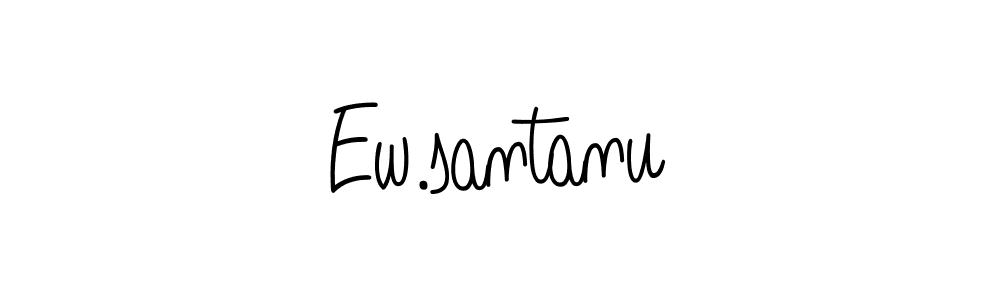 if you are searching for the best signature style for your name Ew.santanu. so please give up your signature search. here we have designed multiple signature styles  using Angelique-Rose-font-FFP. Ew.santanu signature style 5 images and pictures png