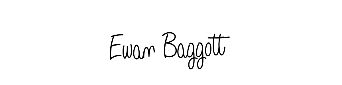 Ewan Baggott stylish signature style. Best Handwritten Sign (Angelique-Rose-font-FFP) for my name. Handwritten Signature Collection Ideas for my name Ewan Baggott. Ewan Baggott signature style 5 images and pictures png