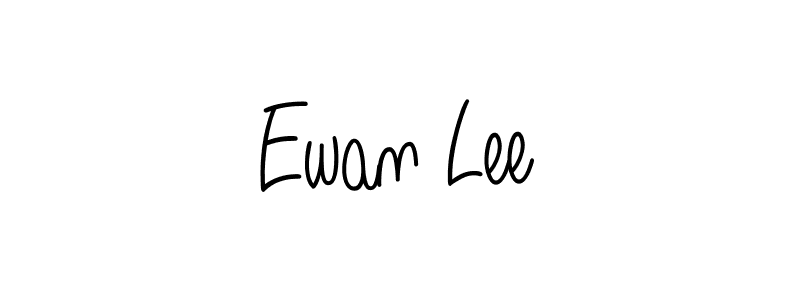 You should practise on your own different ways (Angelique-Rose-font-FFP) to write your name (Ewan Lee) in signature. don't let someone else do it for you. Ewan Lee signature style 5 images and pictures png