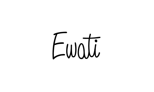 Ewati stylish signature style. Best Handwritten Sign (Angelique-Rose-font-FFP) for my name. Handwritten Signature Collection Ideas for my name Ewati. Ewati signature style 5 images and pictures png