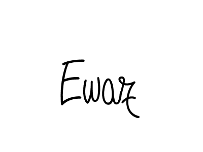 Design your own signature with our free online signature maker. With this signature software, you can create a handwritten (Angelique-Rose-font-FFP) signature for name Ewaz. Ewaz signature style 5 images and pictures png