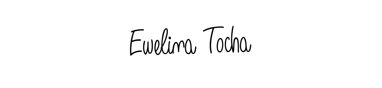 if you are searching for the best signature style for your name Ewelina Tocha. so please give up your signature search. here we have designed multiple signature styles  using Angelique-Rose-font-FFP. Ewelina Tocha signature style 5 images and pictures png