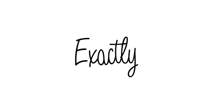 Make a beautiful signature design for name Exactly. Use this online signature maker to create a handwritten signature for free. Exactly signature style 5 images and pictures png