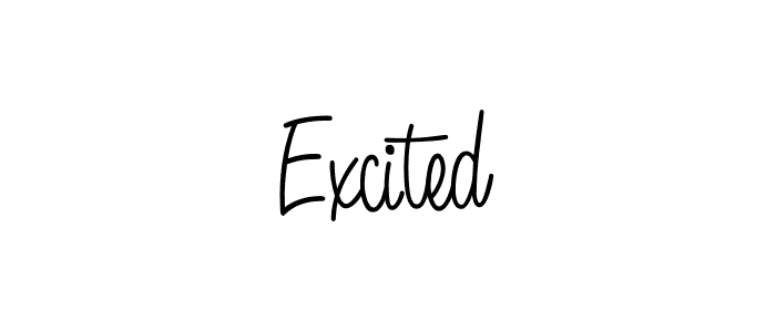 Make a beautiful signature design for name Excited. Use this online signature maker to create a handwritten signature for free. Excited signature style 5 images and pictures png