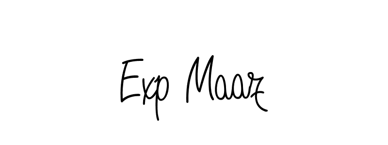 Once you've used our free online signature maker to create your best signature Angelique-Rose-font-FFP style, it's time to enjoy all of the benefits that Exp Maaz name signing documents. Exp Maaz signature style 5 images and pictures png