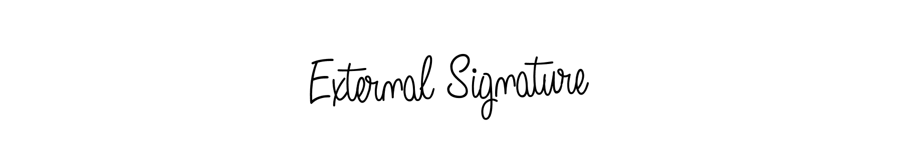 How to make External Signature signature? Angelique-Rose-font-FFP is a professional autograph style. Create handwritten signature for External Signature name. External Signature signature style 5 images and pictures png