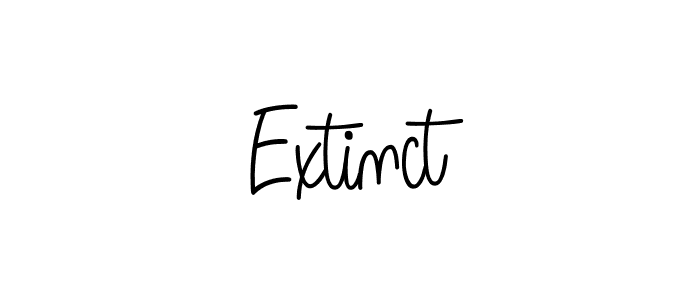 Use a signature maker to create a handwritten signature online. With this signature software, you can design (Angelique-Rose-font-FFP) your own signature for name Extinct. Extinct signature style 5 images and pictures png