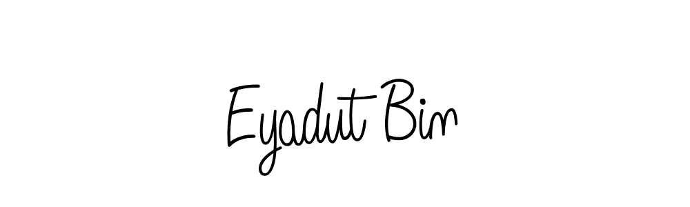 Make a beautiful signature design for name Eyadut Bin. With this signature (Angelique-Rose-font-FFP) style, you can create a handwritten signature for free. Eyadut Bin signature style 5 images and pictures png