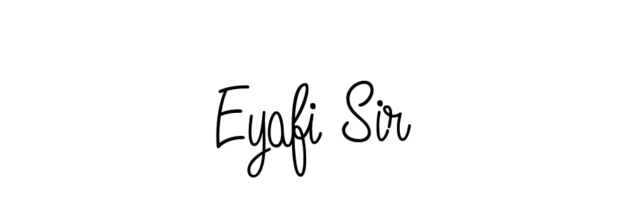 You should practise on your own different ways (Angelique-Rose-font-FFP) to write your name (Eyafi Sir) in signature. don't let someone else do it for you. Eyafi Sir signature style 5 images and pictures png