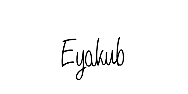 How to Draw Eyakub signature style? Angelique-Rose-font-FFP is a latest design signature styles for name Eyakub. Eyakub signature style 5 images and pictures png