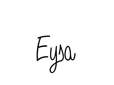 You should practise on your own different ways (Angelique-Rose-font-FFP) to write your name (Eysa) in signature. don't let someone else do it for you. Eysa signature style 5 images and pictures png