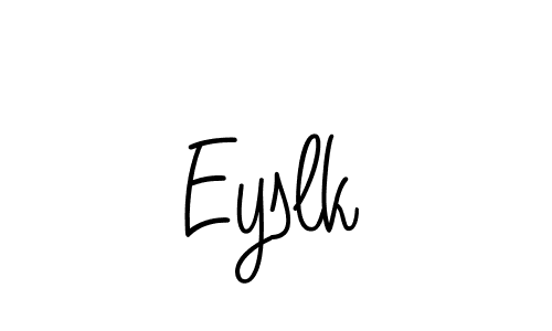 Best and Professional Signature Style for Eyslk. Angelique-Rose-font-FFP Best Signature Style Collection. Eyslk signature style 5 images and pictures png