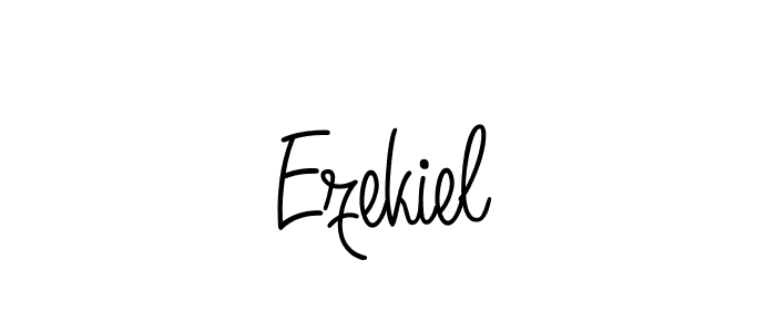 Ezekiel stylish signature style. Best Handwritten Sign (Angelique-Rose-font-FFP) for my name. Handwritten Signature Collection Ideas for my name Ezekiel. Ezekiel signature style 5 images and pictures png