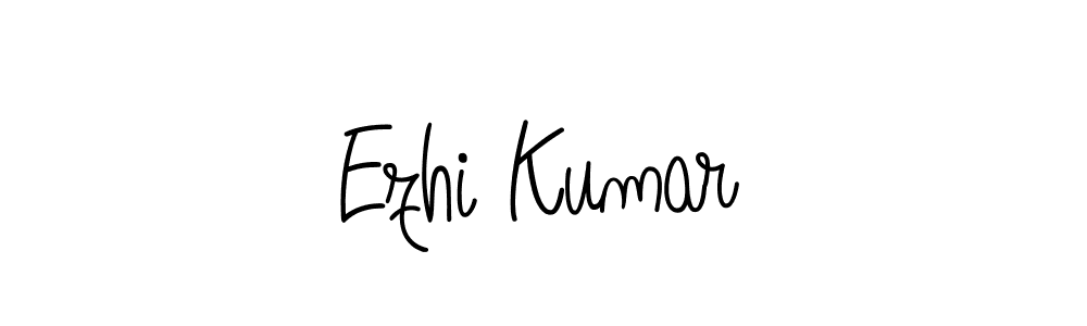 How to make Ezhi Kumar name signature. Use Angelique-Rose-font-FFP style for creating short signs online. This is the latest handwritten sign. Ezhi Kumar signature style 5 images and pictures png