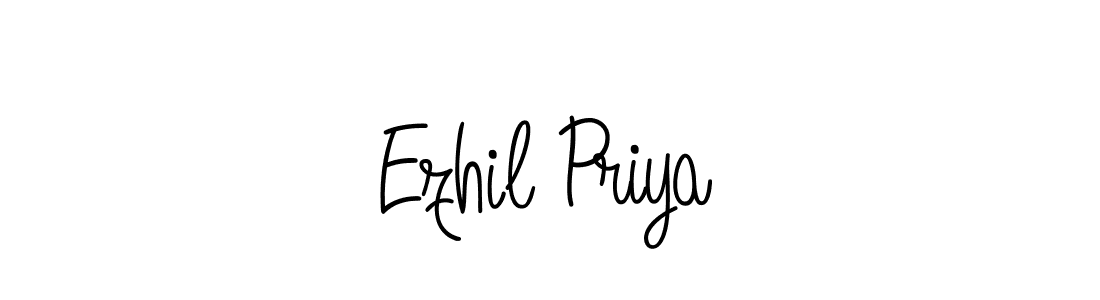 Angelique-Rose-font-FFP is a professional signature style that is perfect for those who want to add a touch of class to their signature. It is also a great choice for those who want to make their signature more unique. Get Ezhil Priya name to fancy signature for free. Ezhil Priya signature style 5 images and pictures png