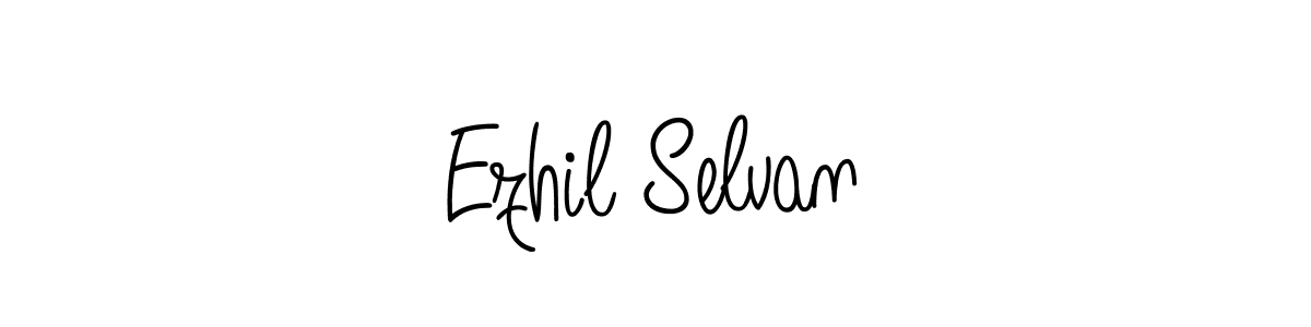 Create a beautiful signature design for name Ezhil Selvan. With this signature (Angelique-Rose-font-FFP) fonts, you can make a handwritten signature for free. Ezhil Selvan signature style 5 images and pictures png