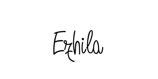 Make a beautiful signature design for name Ezhila. With this signature (Angelique-Rose-font-FFP) style, you can create a handwritten signature for free. Ezhila signature style 5 images and pictures png