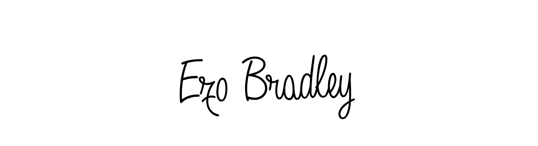 How to make Ezo Bradley name signature. Use Angelique-Rose-font-FFP style for creating short signs online. This is the latest handwritten sign. Ezo Bradley signature style 5 images and pictures png