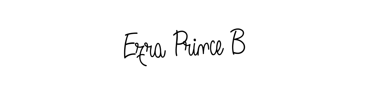 How to make Ezra Prince B name signature. Use Angelique-Rose-font-FFP style for creating short signs online. This is the latest handwritten sign. Ezra Prince B signature style 5 images and pictures png