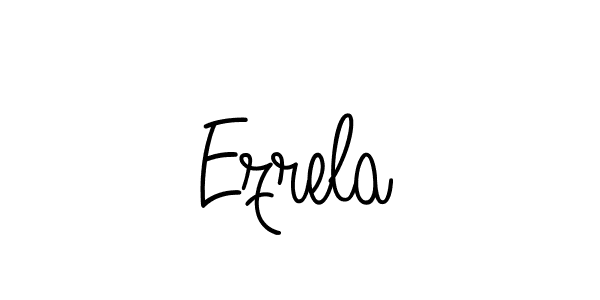 Ezrela stylish signature style. Best Handwritten Sign (Angelique-Rose-font-FFP) for my name. Handwritten Signature Collection Ideas for my name Ezrela. Ezrela signature style 5 images and pictures png
