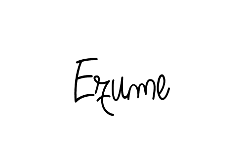 Design your own signature with our free online signature maker. With this signature software, you can create a handwritten (Angelique-Rose-font-FFP) signature for name Ezume. Ezume signature style 5 images and pictures png