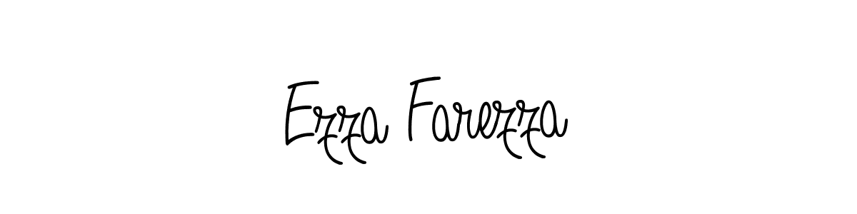 You should practise on your own different ways (Angelique-Rose-font-FFP) to write your name (Ezza Farezza) in signature. don't let someone else do it for you. Ezza Farezza signature style 5 images and pictures png