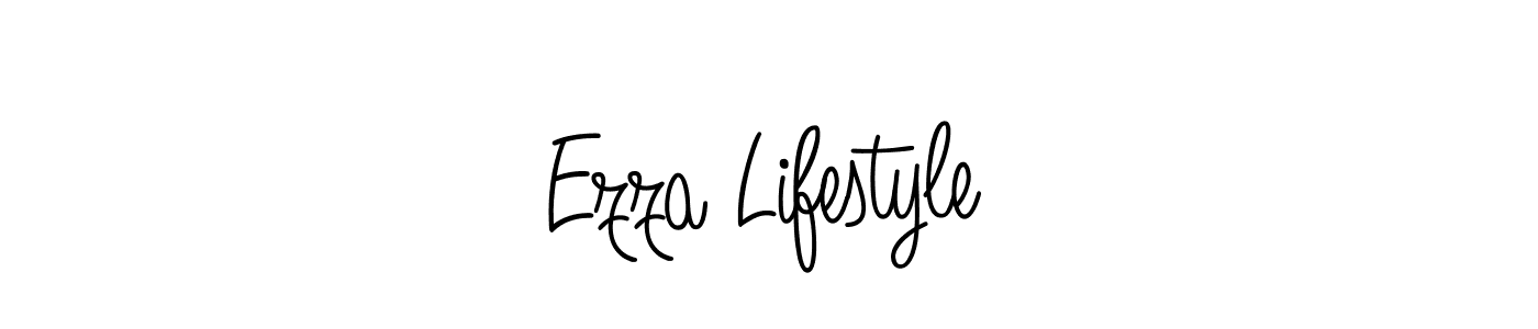 if you are searching for the best signature style for your name Ezza Lifestyle. so please give up your signature search. here we have designed multiple signature styles  using Angelique-Rose-font-FFP. Ezza Lifestyle signature style 5 images and pictures png