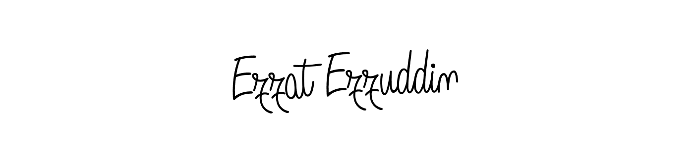 How to make Ezzat Ezzuddin name signature. Use Angelique-Rose-font-FFP style for creating short signs online. This is the latest handwritten sign. Ezzat Ezzuddin signature style 5 images and pictures png