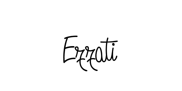 How to make Ezzati name signature. Use Angelique-Rose-font-FFP style for creating short signs online. This is the latest handwritten sign. Ezzati signature style 5 images and pictures png