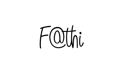 Design your own signature with our free online signature maker. With this signature software, you can create a handwritten (Angelique-Rose-font-FFP) signature for name F@thi. F@thi signature style 5 images and pictures png