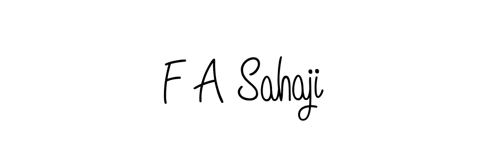 The best way (Angelique-Rose-font-FFP) to make a short signature is to pick only two or three words in your name. The name F A Sahaji include a total of six letters. For converting this name. F A Sahaji signature style 5 images and pictures png