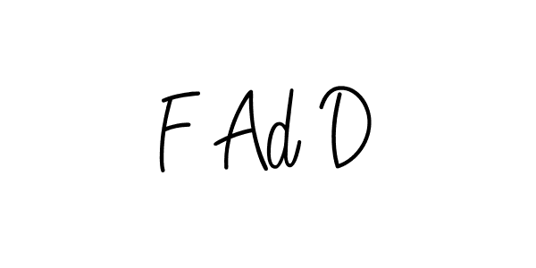 How to make F Ad D name signature. Use Angelique-Rose-font-FFP style for creating short signs online. This is the latest handwritten sign. F Ad D signature style 5 images and pictures png