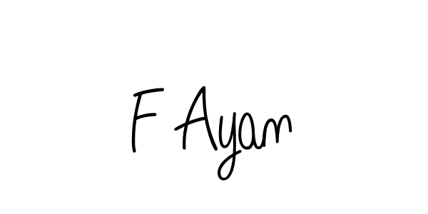 How to Draw F Ayan signature style? Angelique-Rose-font-FFP is a latest design signature styles for name F Ayan. F Ayan signature style 5 images and pictures png