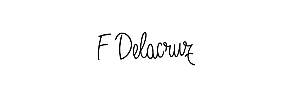 Create a beautiful signature design for name F Delacruz. With this signature (Angelique-Rose-font-FFP) fonts, you can make a handwritten signature for free. F Delacruz signature style 5 images and pictures png