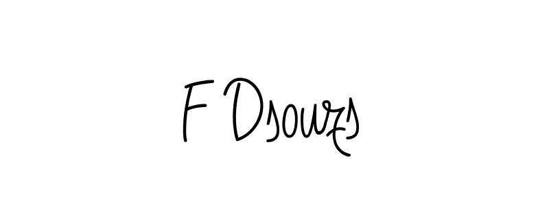 Angelique-Rose-font-FFP is a professional signature style that is perfect for those who want to add a touch of class to their signature. It is also a great choice for those who want to make their signature more unique. Get F Dsouzs name to fancy signature for free. F Dsouzs signature style 5 images and pictures png