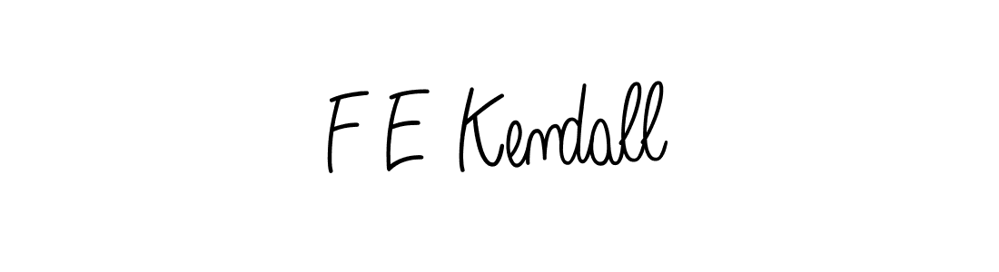 How to make F E Kendall name signature. Use Angelique-Rose-font-FFP style for creating short signs online. This is the latest handwritten sign. F E Kendall signature style 5 images and pictures png