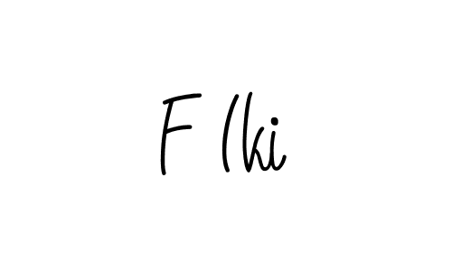 How to make F Iki signature? Angelique-Rose-font-FFP is a professional autograph style. Create handwritten signature for F Iki name. F Iki signature style 5 images and pictures png