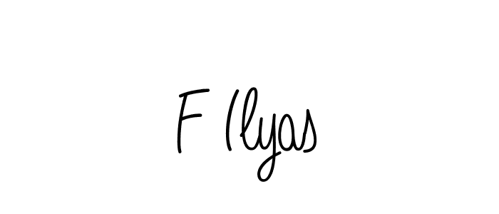 Create a beautiful signature design for name F Ilyas. With this signature (Angelique-Rose-font-FFP) fonts, you can make a handwritten signature for free. F Ilyas signature style 5 images and pictures png