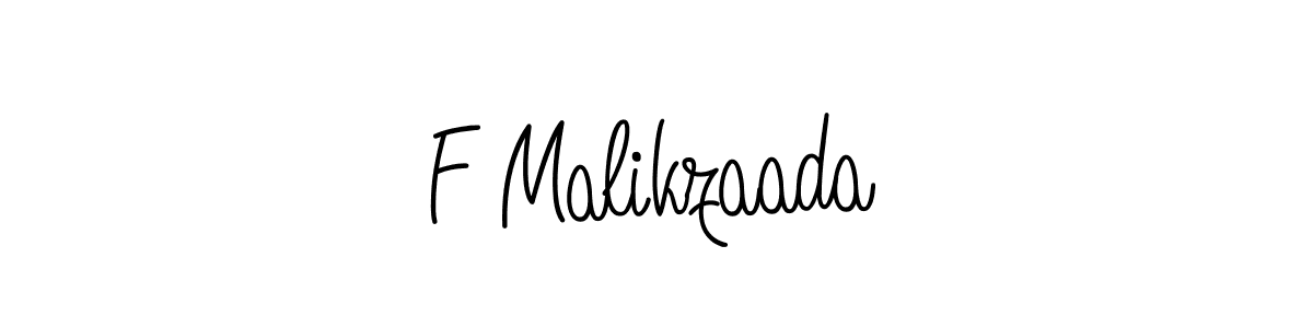 You can use this online signature creator to create a handwritten signature for the name F Malikzaada. This is the best online autograph maker. F Malikzaada signature style 5 images and pictures png