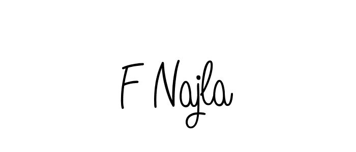 Angelique-Rose-font-FFP is a professional signature style that is perfect for those who want to add a touch of class to their signature. It is also a great choice for those who want to make their signature more unique. Get F Najla name to fancy signature for free. F Najla signature style 5 images and pictures png