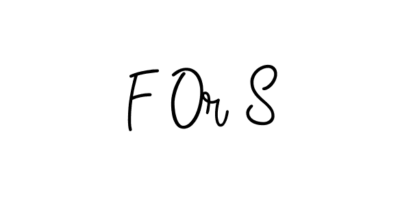 The best way (Angelique-Rose-font-FFP) to make a short signature is to pick only two or three words in your name. The name F Or S include a total of six letters. For converting this name. F Or S signature style 5 images and pictures png