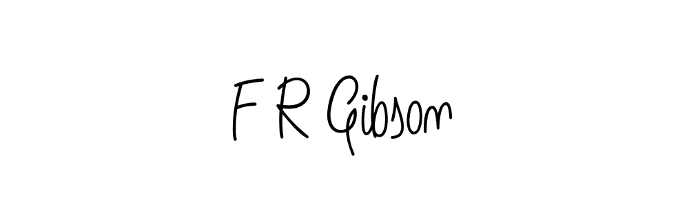 How to make F R Gibson name signature. Use Angelique-Rose-font-FFP style for creating short signs online. This is the latest handwritten sign. F R Gibson signature style 5 images and pictures png